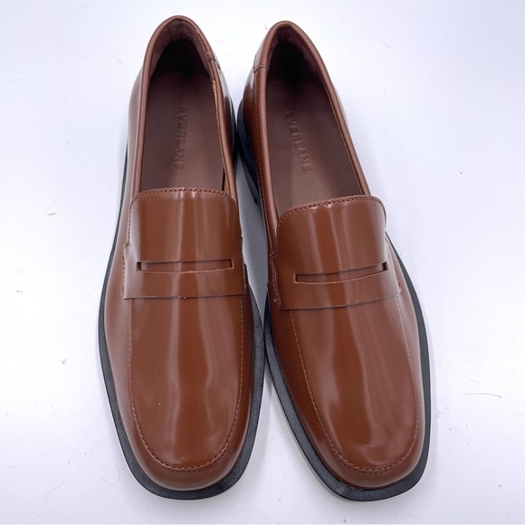 NEW Everlane Dark Mahogany Brown Leather Penny Loafer 8 - Picture 3 of 12